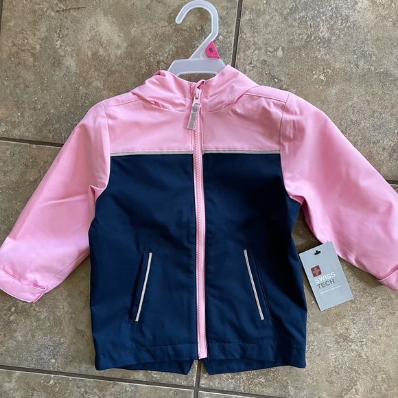 Swiss Tech Rain Jacket Pinknavy 8m 